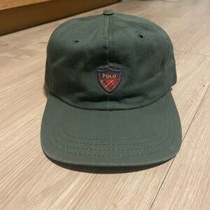 VTG Polo Ralph Lauren Forest Green Polo Hat Rare Made in USA